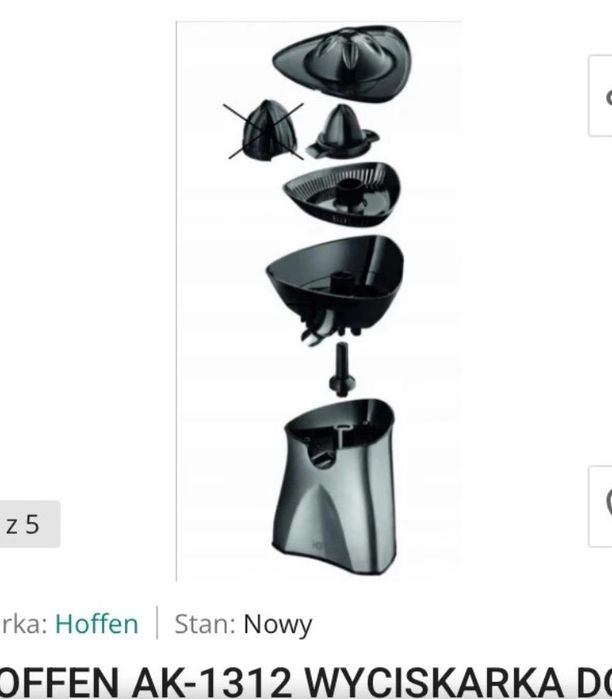 Wyciskarka do cytrusów Hoffen