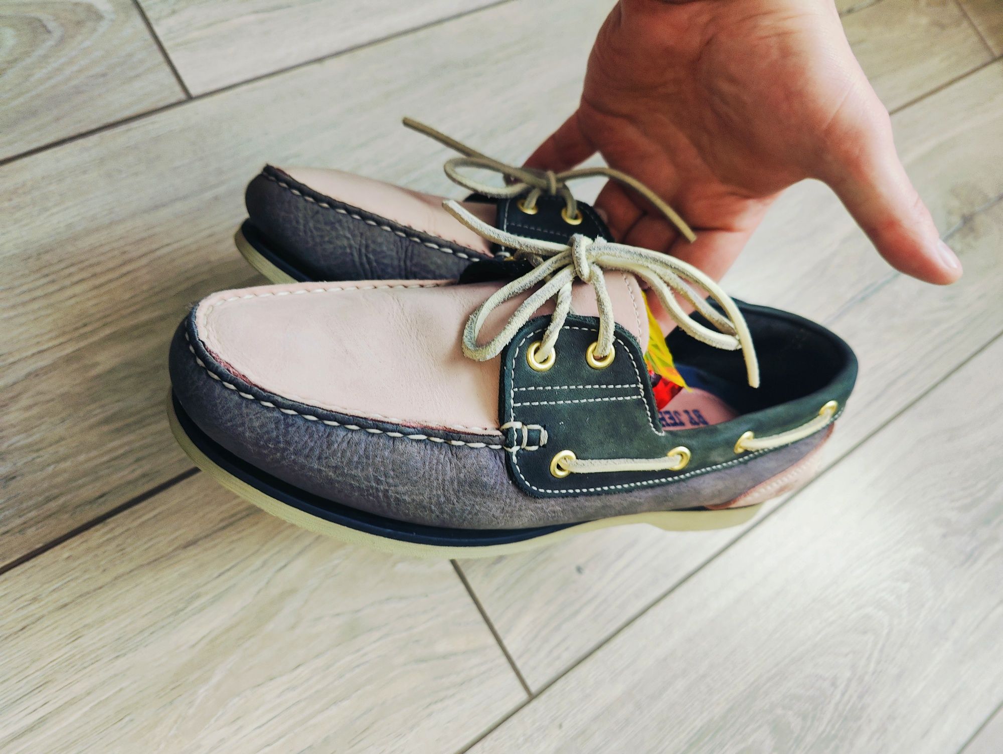 Стильные дизайнерские топсайдеры мокасины лоферы туфли Timberland кожа