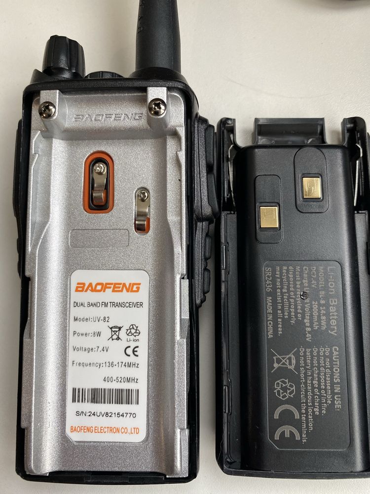 8w Рація Baofeng UV-82, Baofeng UV-10R,
