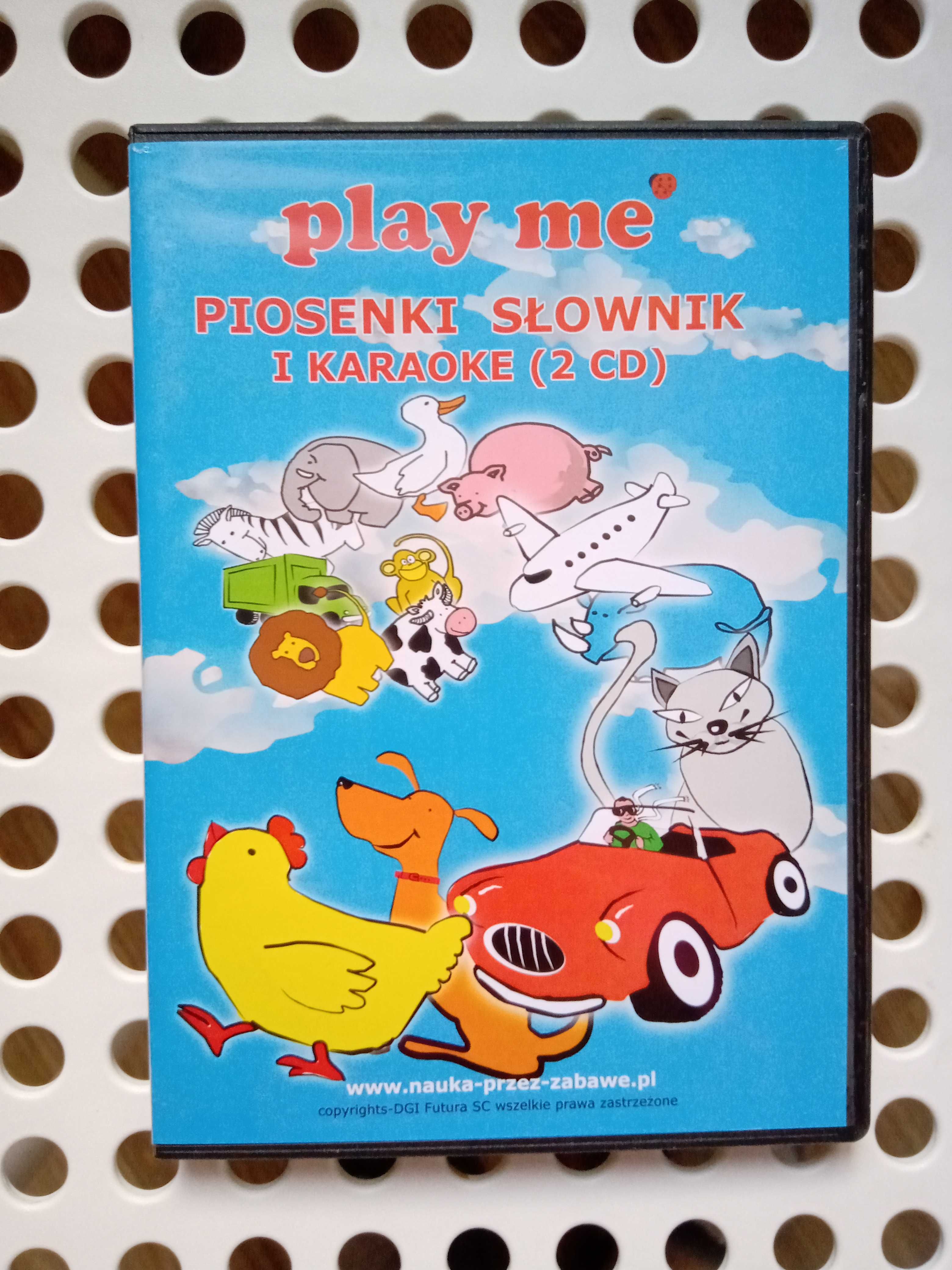 zestaw płyt CD piosenki, karaoke, śpiewnik Angielski Play me Kiddo