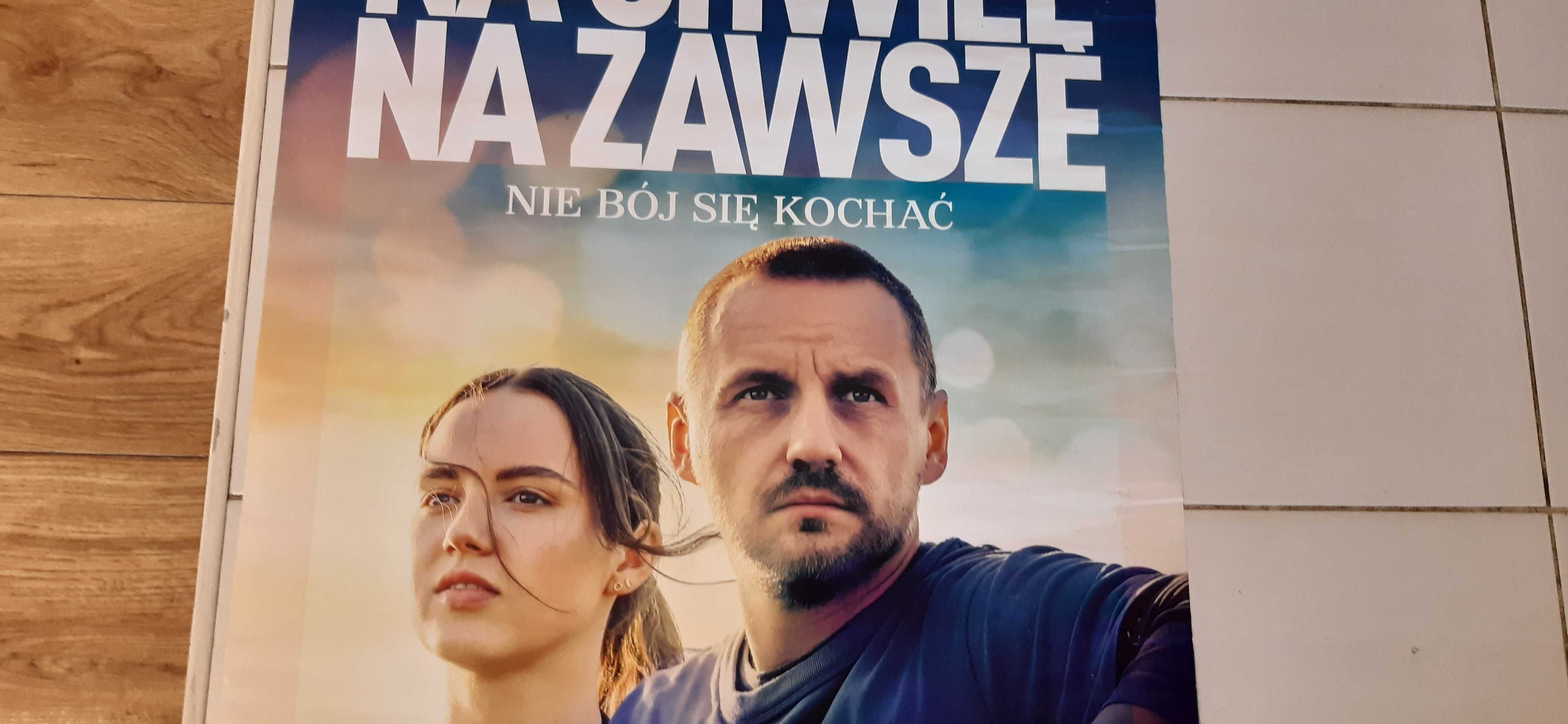 stary plakat filmowy na chwilę na zawsze dla kolekcjonerów