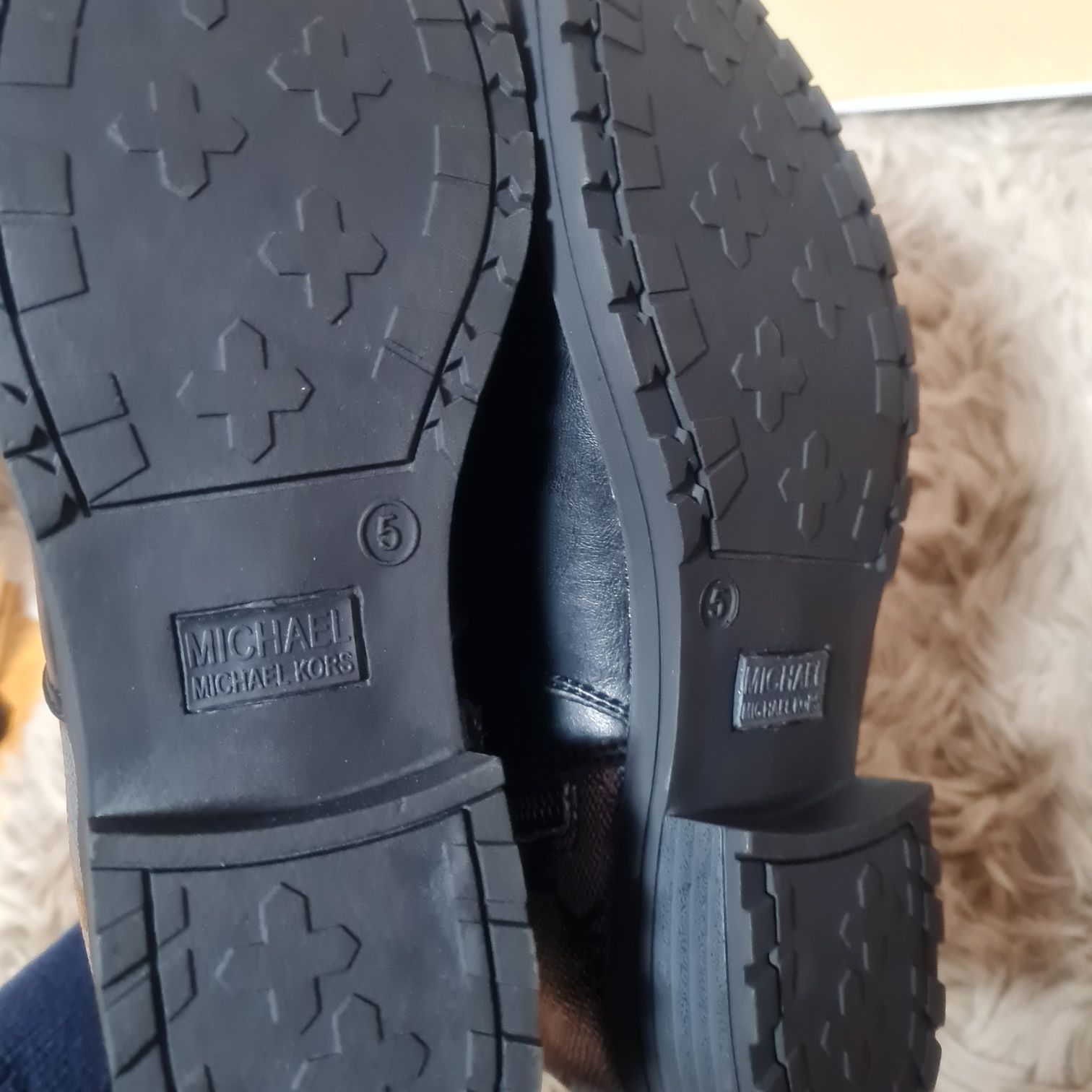 Michael Kors botki harlee buty zimowe sztybety kozaki r. 37 czarne