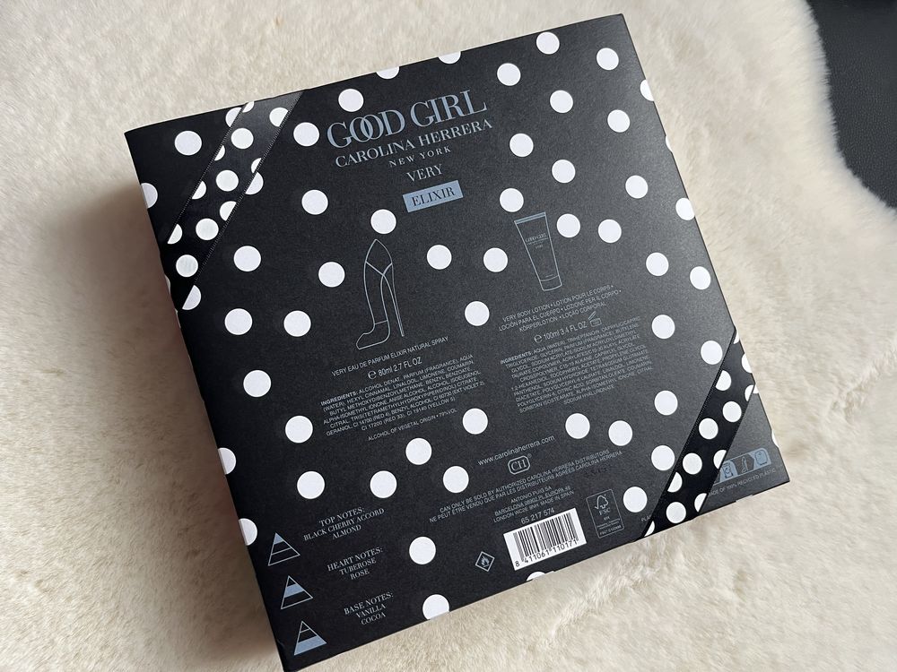 Carolina herrera Very Good Girl Elixir set zestaw perfumy+balsam 80ml