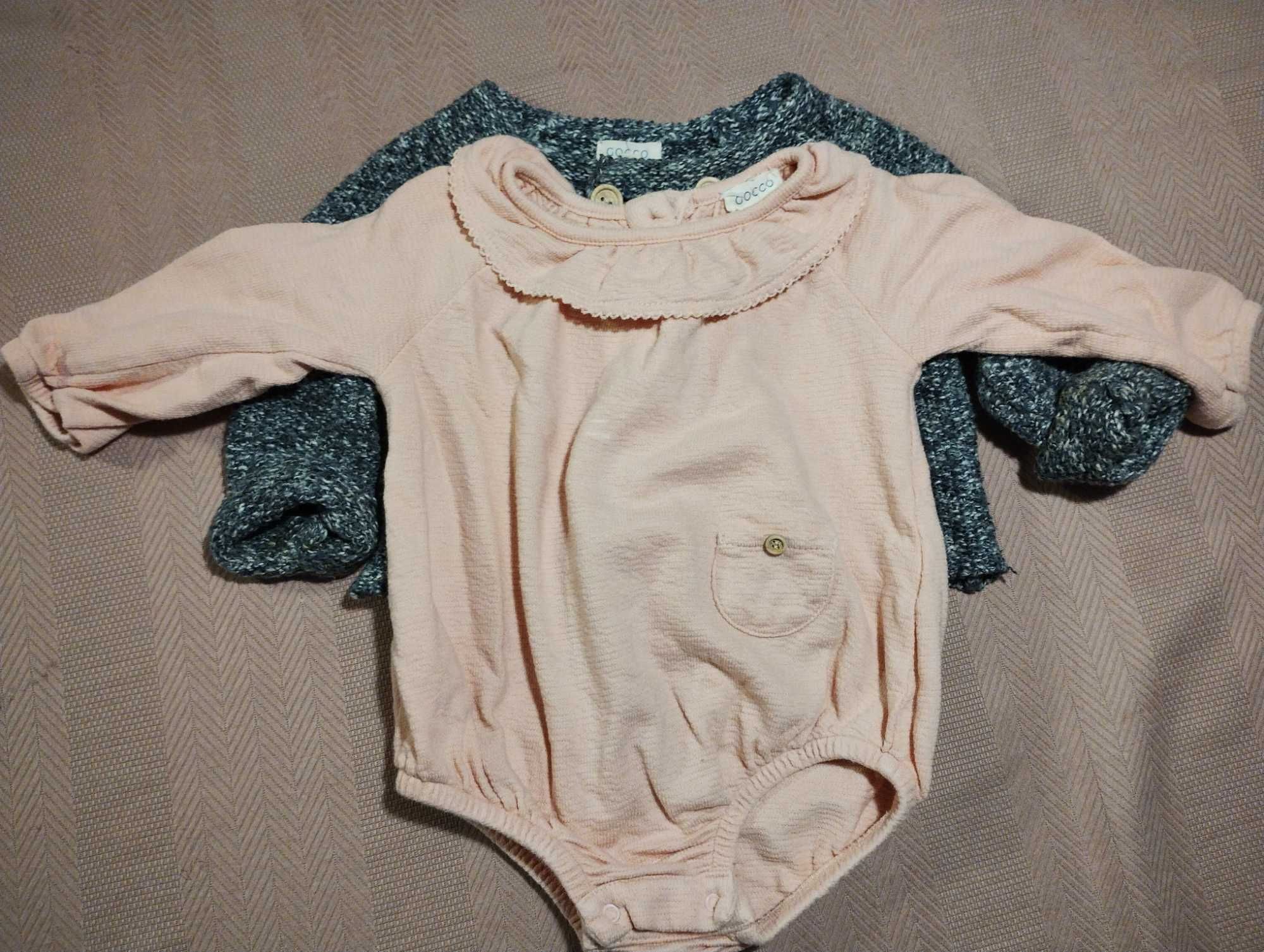 Conjunto body e casaco 6meses - GOCCO