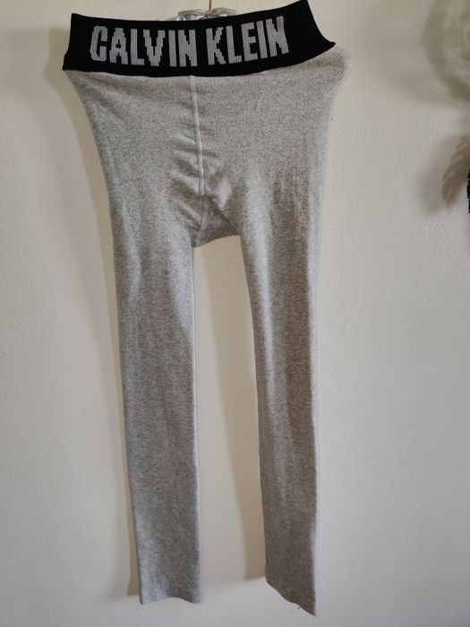 Getry legginsy rajtuzy Calvin Klein r S szare ciepłe