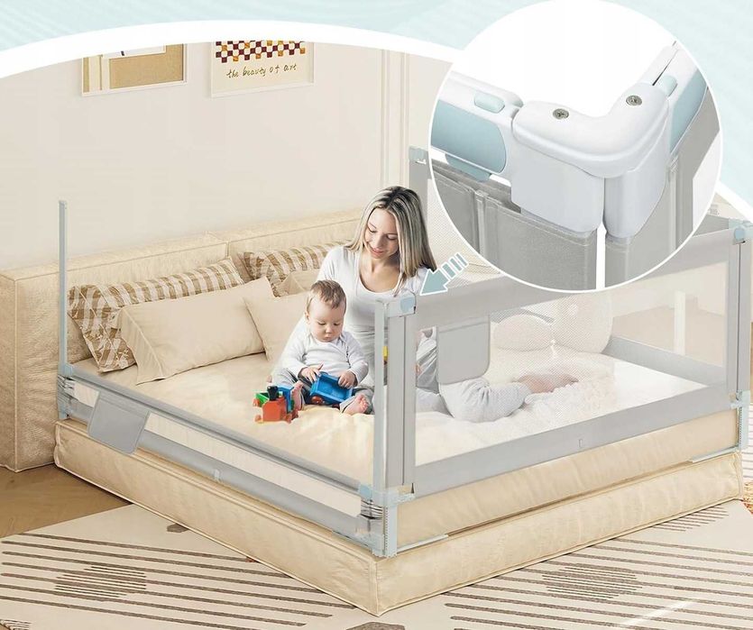 Barierka 180cm Ochronna Do Łóżka Dla Dzieci NrP306