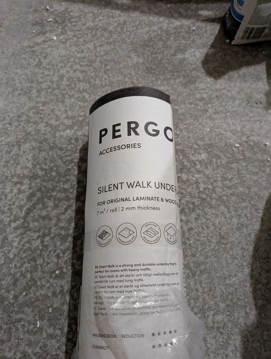 Podkład pod panele pergo silent walk 7m nowe