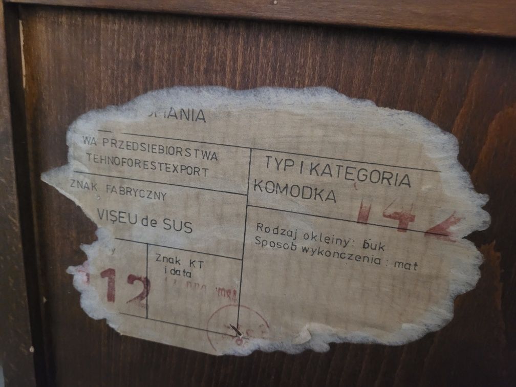 3 komody firmy paged z lat 80 -do renowacji,  odbiór osobisty
