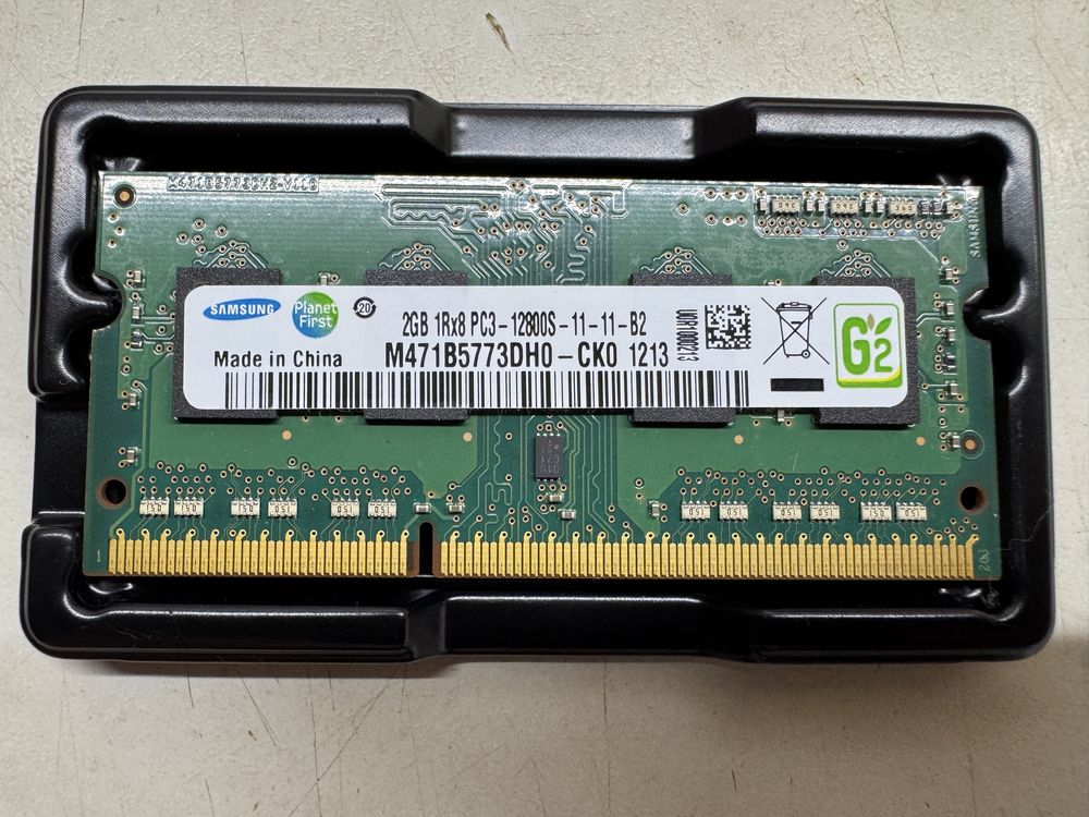 Операивна памʼять SODIMM Samsung 2GB 1Rx8 PC3-12800S-11-11-B2 DDR3