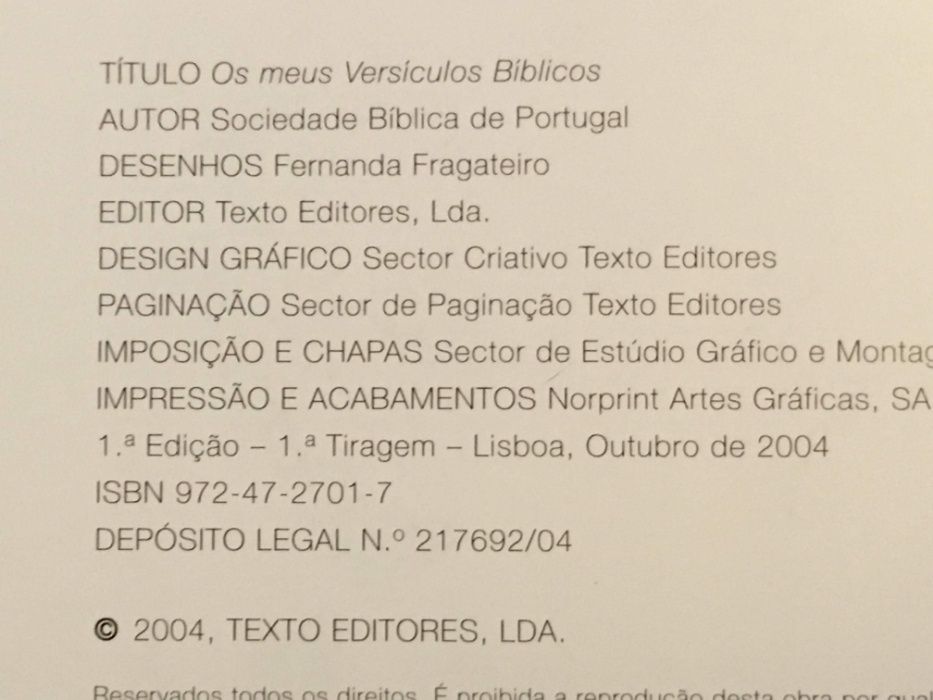 Livro Os Meus Versículos Bíblicos