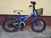 Rower BMX Mexller 16 Dla Chłopca Dziecięcy niebieski koszyk sprawny