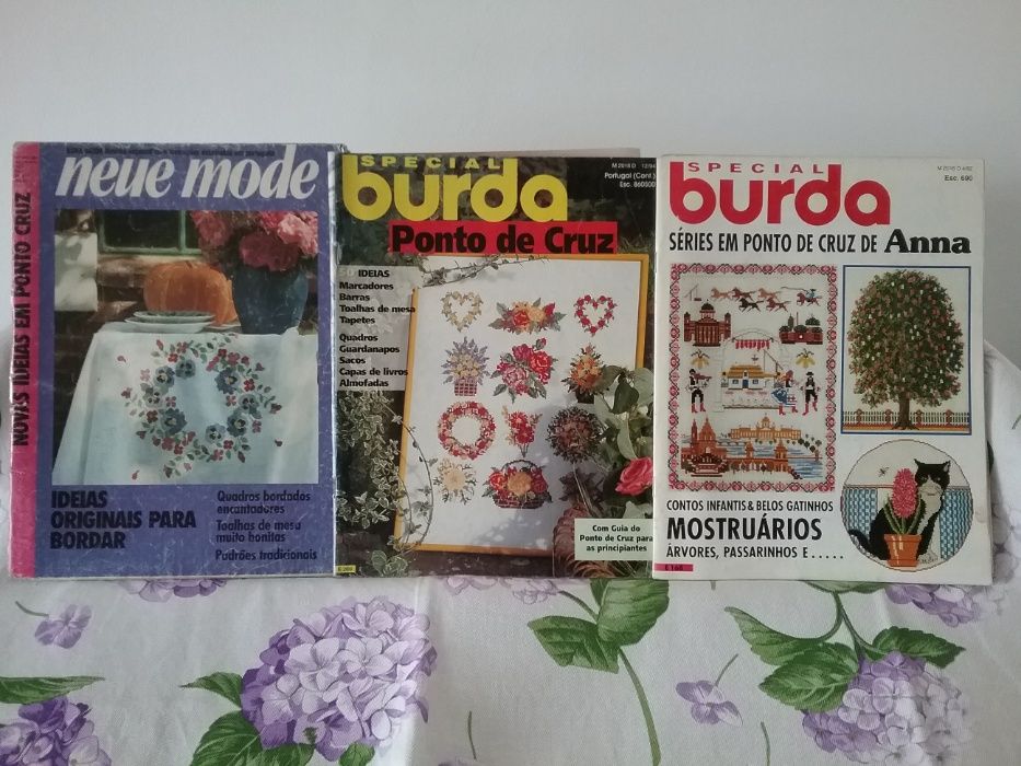 Revistas bordado a ponto de cruz