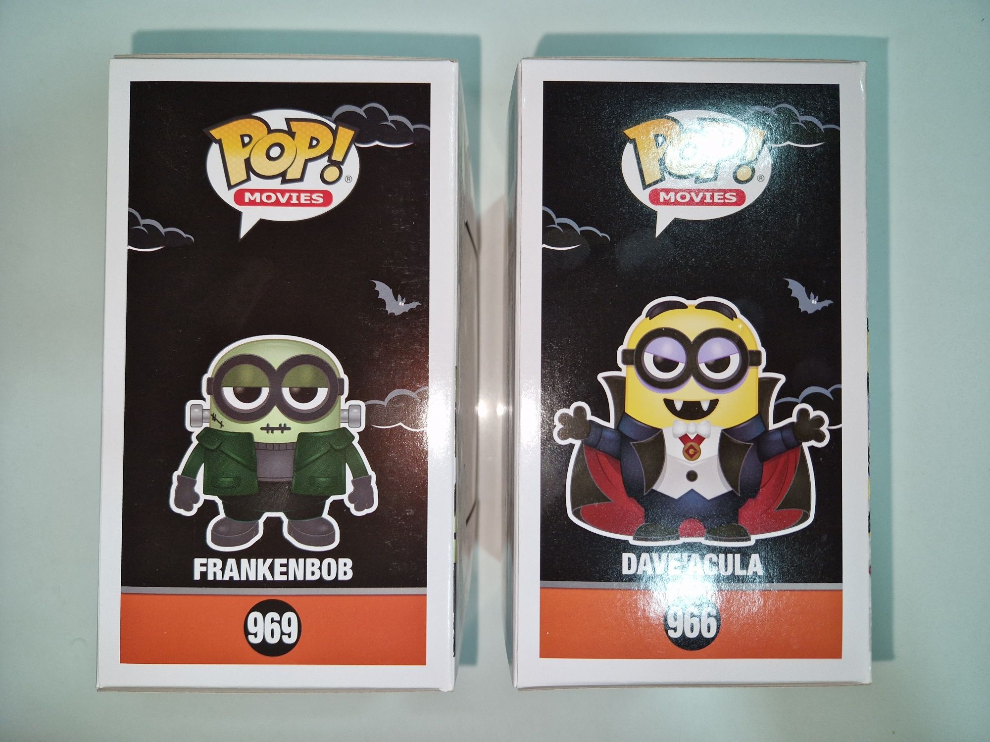 Minions Frankenbob and Dave'acula Funko