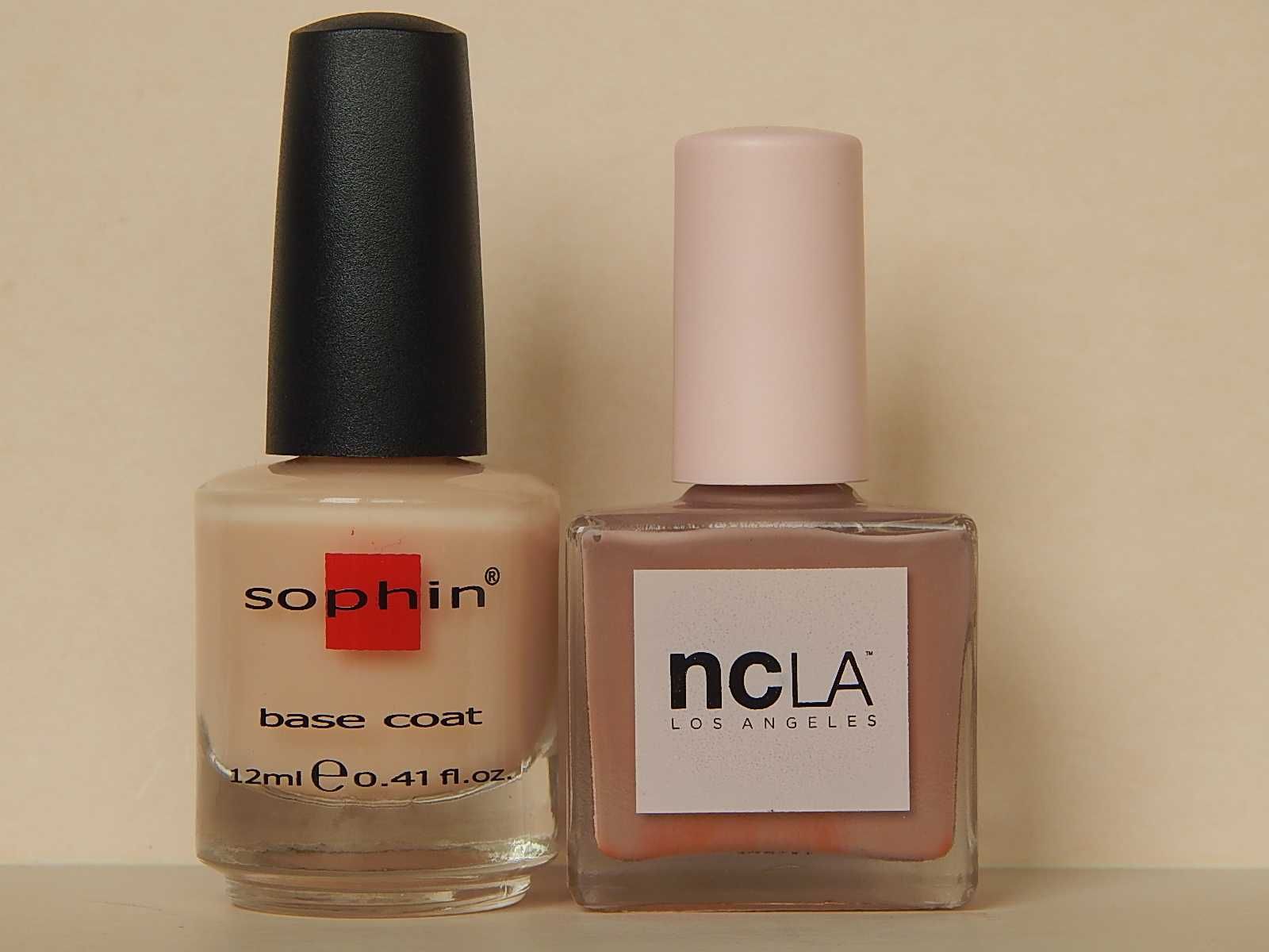 Лак NCLA и база под лак Sophin Base Coat, набор