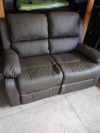 HOMCOM Podwójna sofa regulowane oparcia fotel relaksacyjny rozkładany