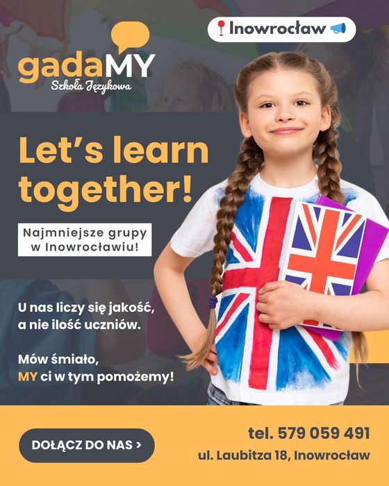 Język angielski dla klas 1-3 i młodszych w Szkole Gadamy!