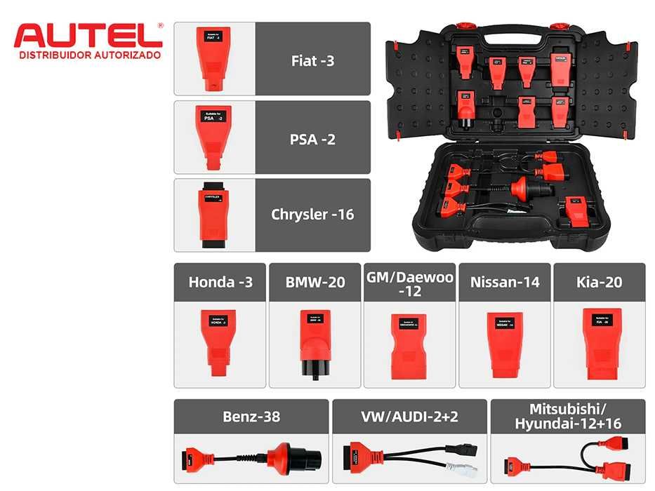 Autel MK808K-BT KIT Máquina Diagnóstico OBD Original PT/Oficinas NOVO