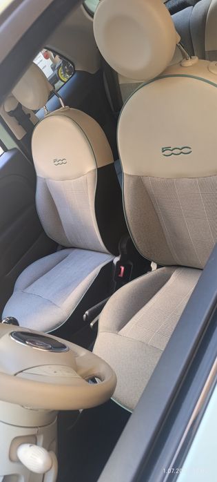 Fiat 500 mięta  panoramiczny dach
