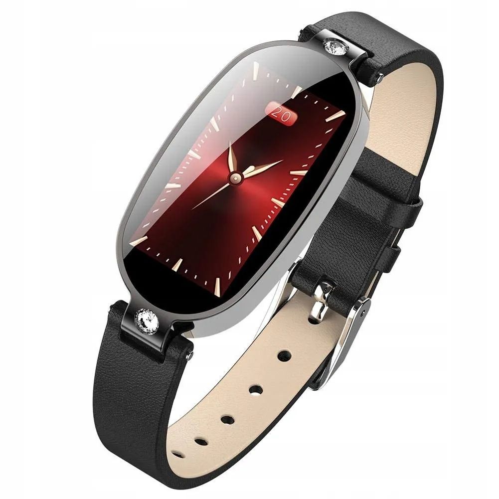 Smartwatch damski B79 OLED kroki puls cykl EKG RED