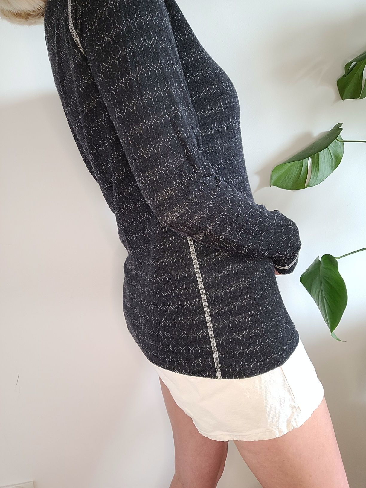 Wzorzysty sweter oversize termo 80% merino wool Ulvang