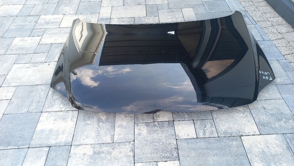 Vw fox maska pokrywa silnika czarna l041
