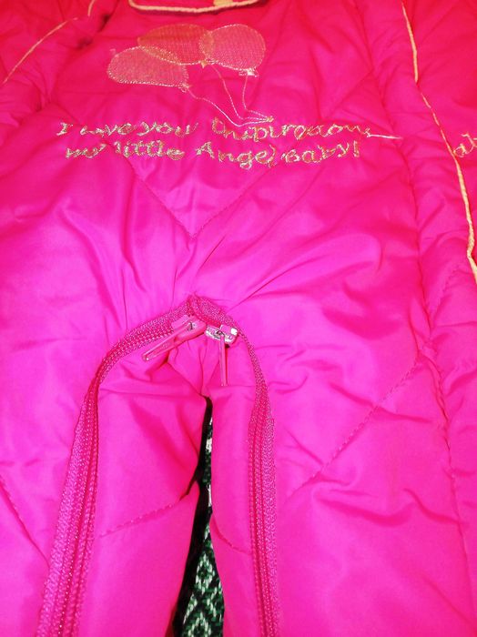 Дитячий зимовий комбінезон трансформер "Бейбик" з отстежной овчиною