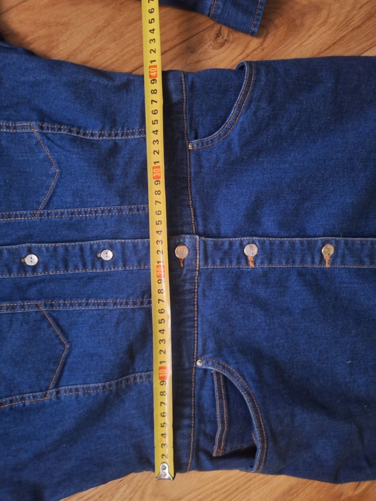 Jeansowa denim sukienka tunika szmizjerka L 40 Zara M 38