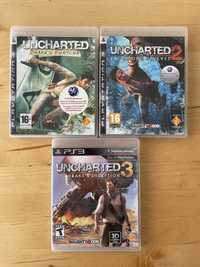 Uncharted PS3 - 3 jogos em excelente estado