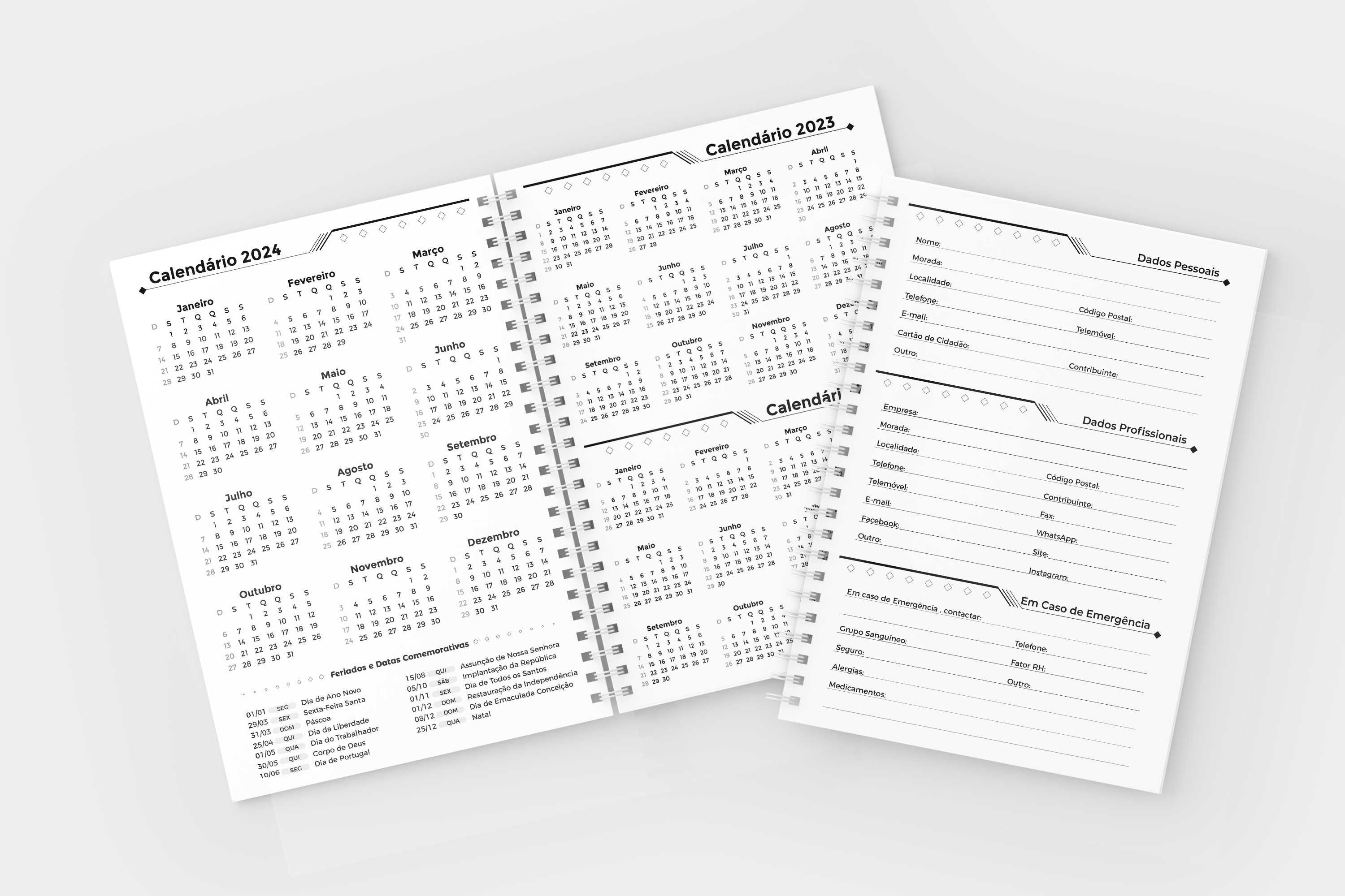 Agenda 2024 capa dura 350Páginas