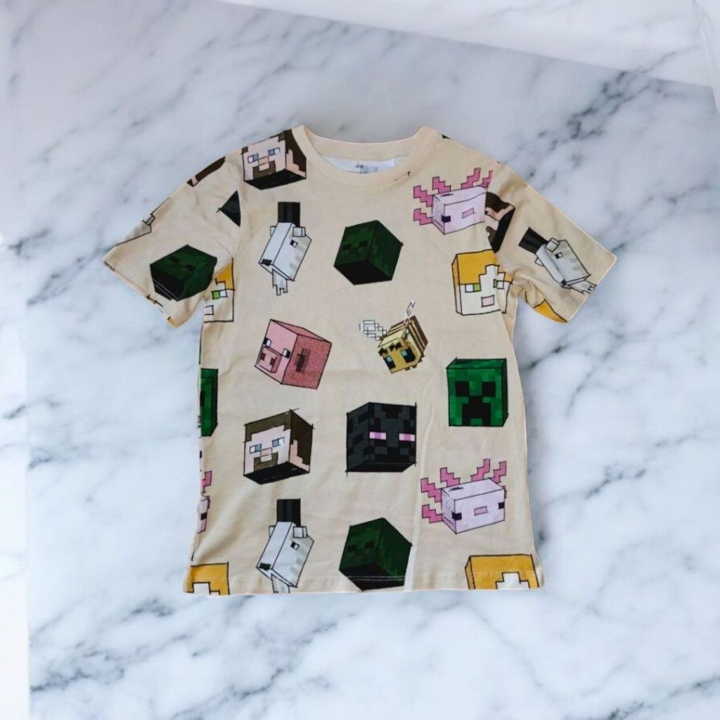 H&M Koszulki t-shirty Minecraft 122/128