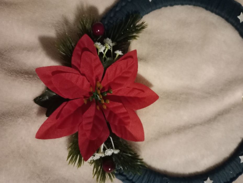 Wianek ręcznie robiony Boże Narodzenie