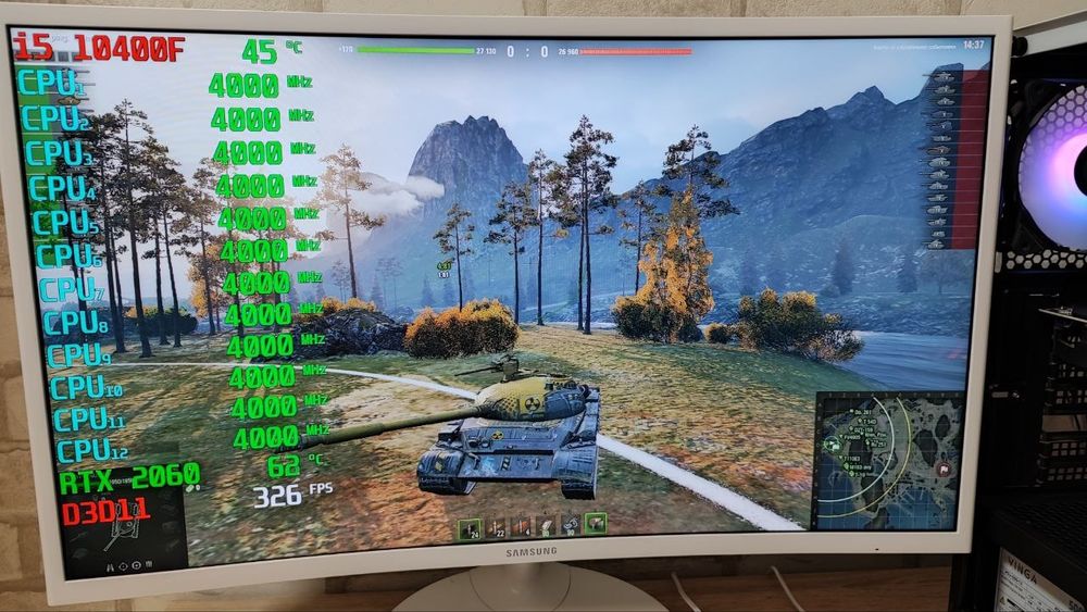 Игровой ПК RTX 2060 i5 10400F CS 2 GTA5 WOT fortnite DoTa2 PUBG RUST