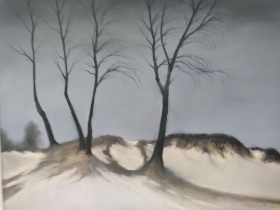 Winter in  the  fields+R.Hindreych rok 1974