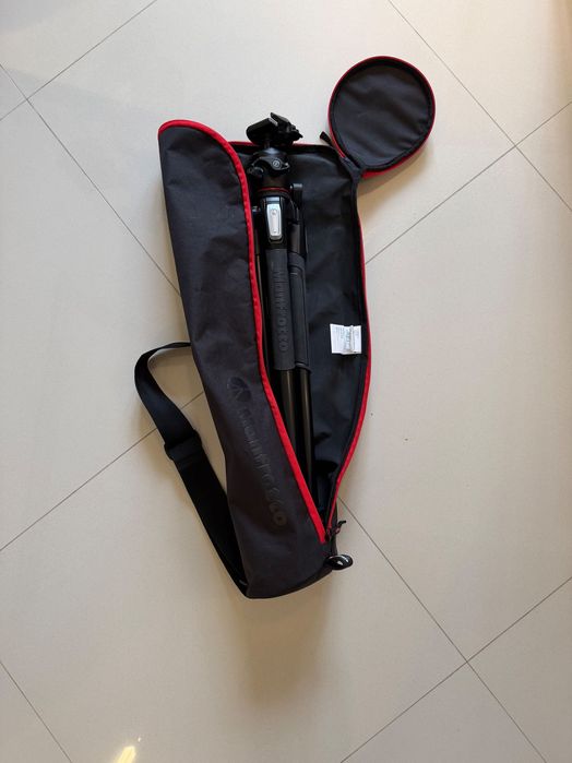 Statyw Manfrotto MT190XPRO3+głowica MHXPRO-BHQ2+pokrowiec–stan idealny