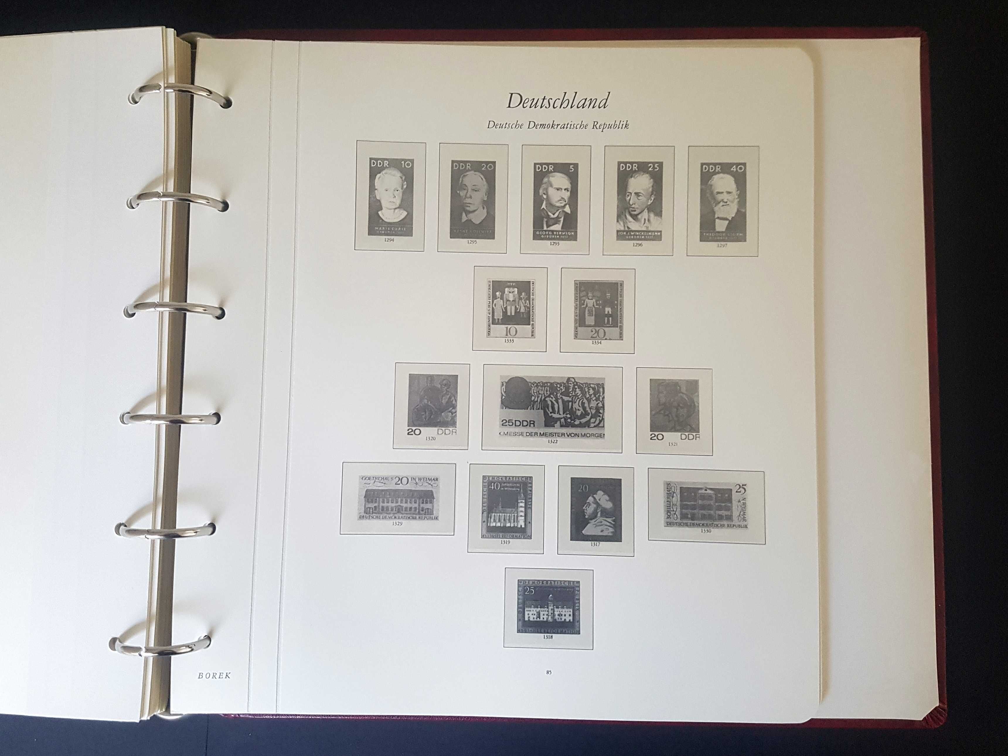 Profesjonalne Albumy Borek do Kolekcji Znaczków z NRD lata 1949-74