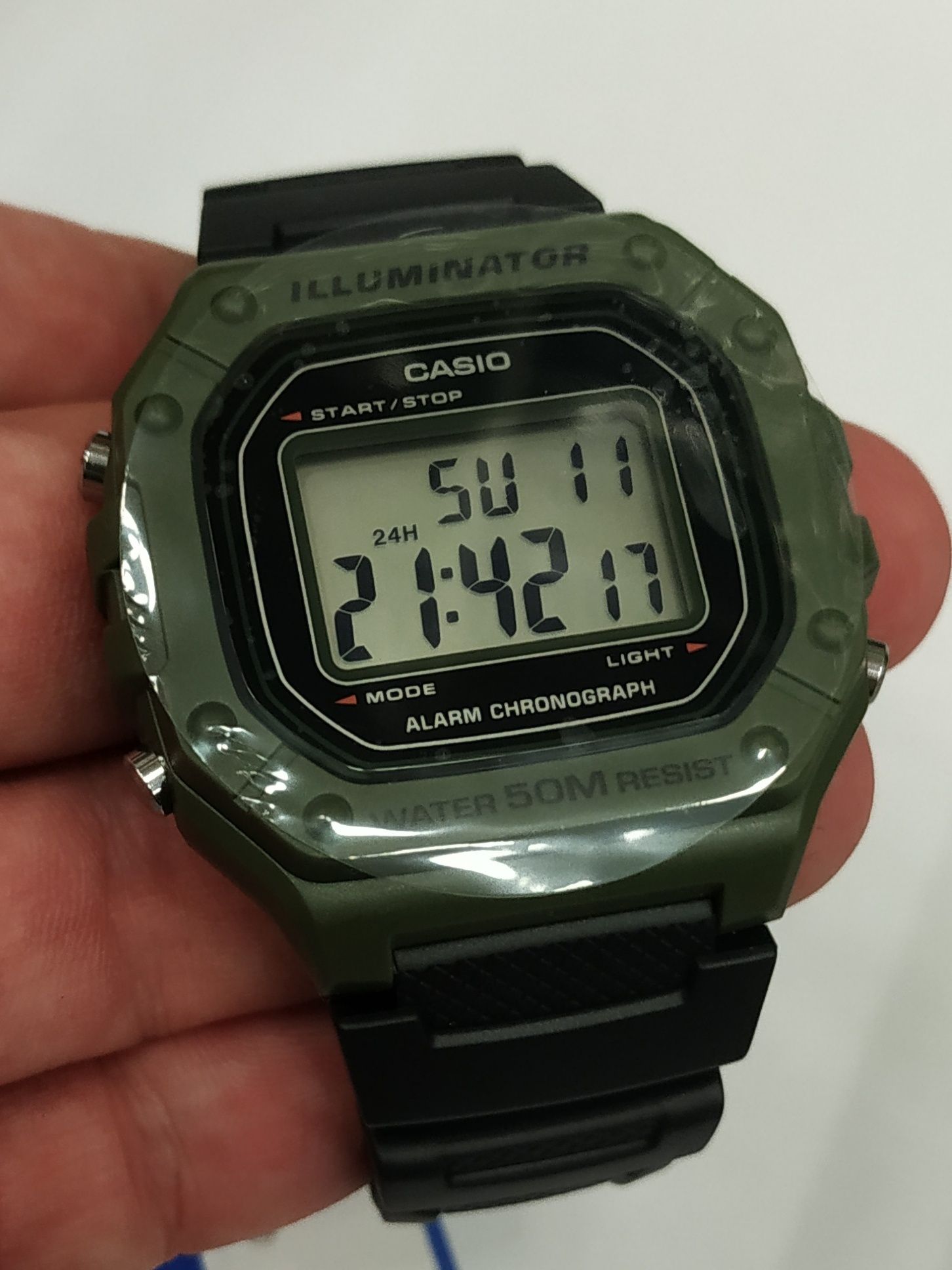 Годинник Casio W-218H-3A Оригінал Гарантія Новий Касио Часы мужские