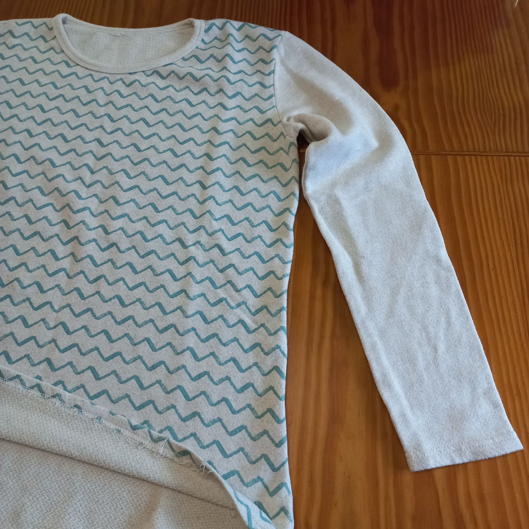 Camisola unisexo riscas zig-zag Tam.L