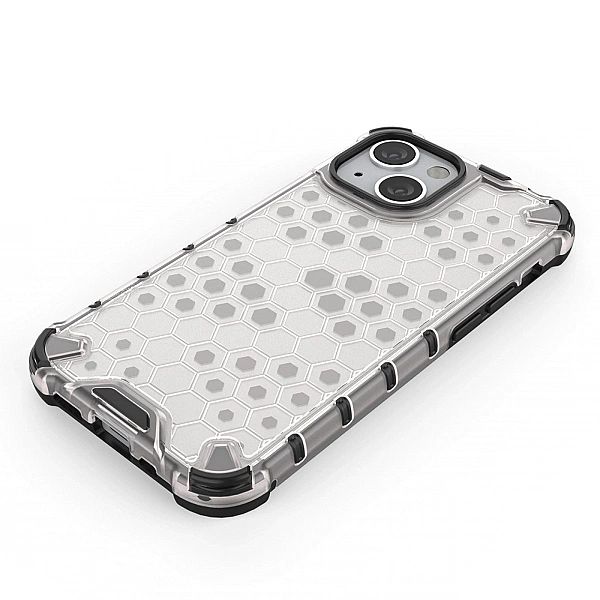 Honeycomb etui pancerny pokrowiec z żelową ramką iPhone 13 mini zielon