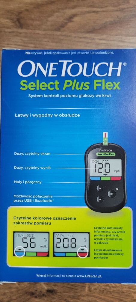 Glukometr ONETOUCH Select Plus Flex + 50 pasków