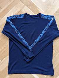 Granatowa koszulka merino Janus 140, koszulka z wełny merynosa
