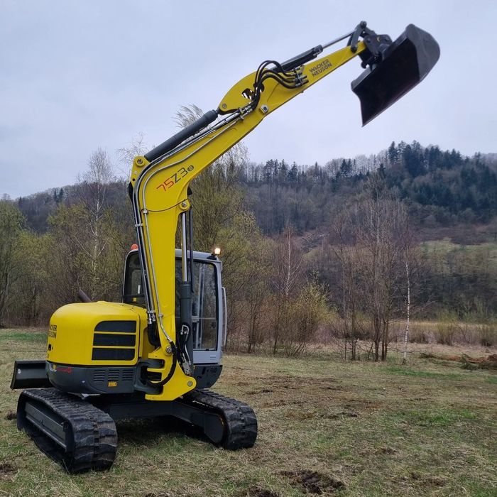 Wacker Neuson 8 ton Koparka Gąsienicowa 75Z3- komplet łyżek!- 2015r IMPORT NORWEGIA Klima jak Nowa  Zero luzów i wycieków Serwisy wDEKRA do 2025r BMW Oryginał ZADBANA