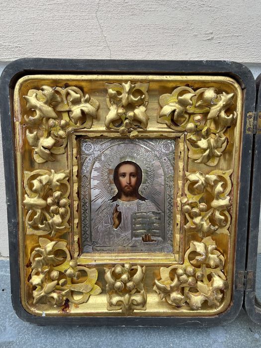 Икона Спас, Оклад Абросимовъ, 19век