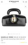 Жіноча сумка Embassy London Gazelle Mini Gold&Black