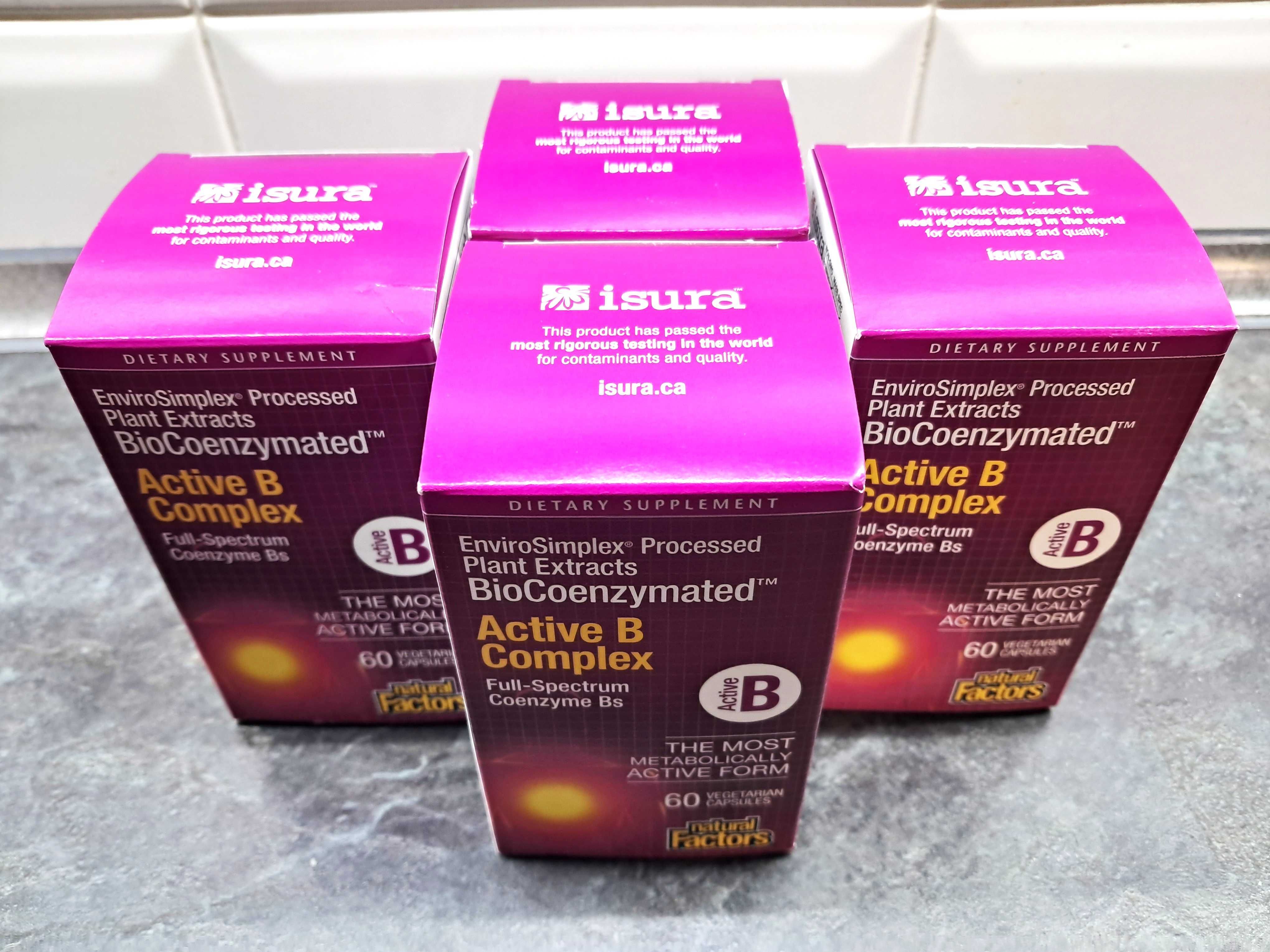 Natural Factors, BioCoenzymated Active B Complex (60 капс.) витамины В