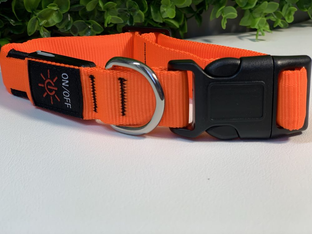 Стедодиодный ошейник для собак Led dog collar