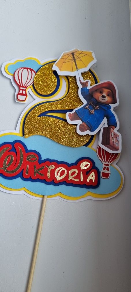 Topper cake w stylu Miś Paddington