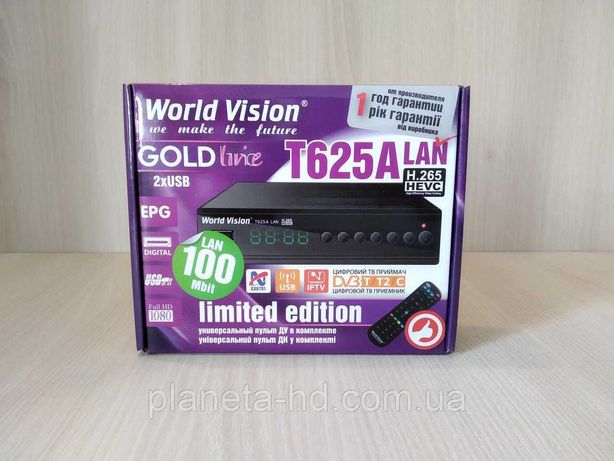 Т2 ресивер World Vision T625A Lan (DVB-Т2/C приемник, тюнер)