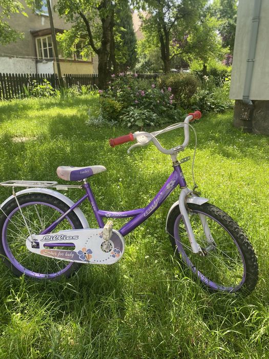 Rower dla diewczynki 20 cali fioletowy różowy