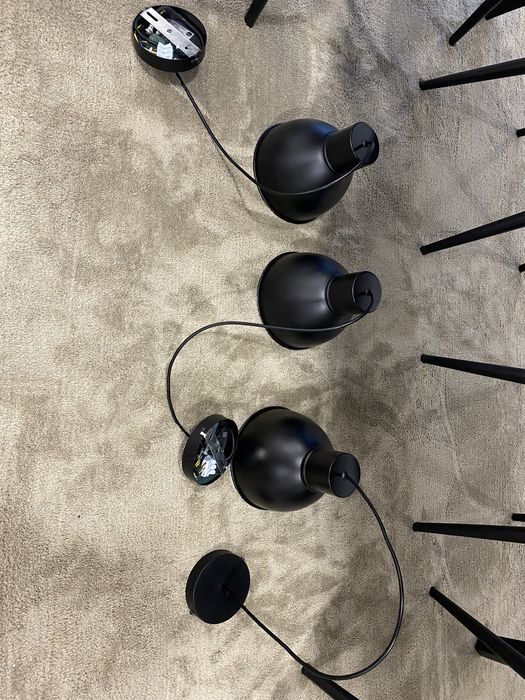 1 Candeeiro de teto Leroy Merlin - INSPIRE E27 MELGA D20CM PRETO