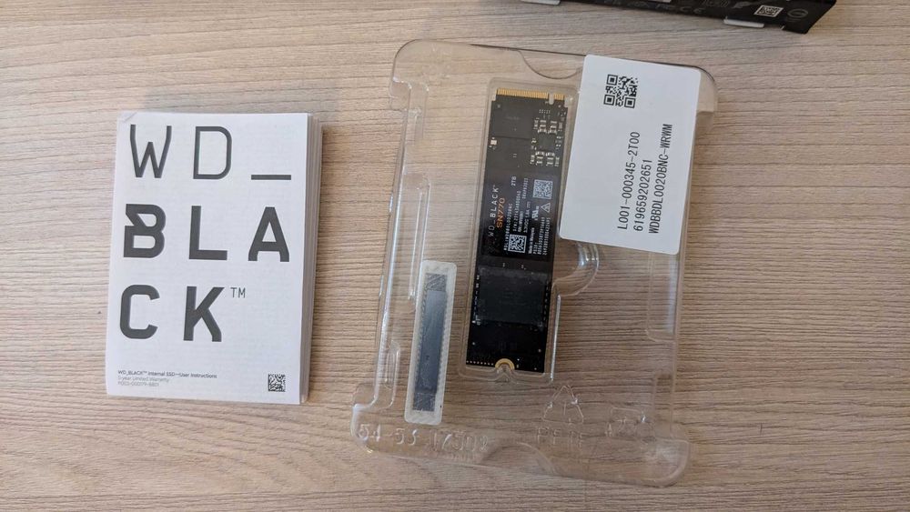 SSD Накопичувач WD_BLACK SN770 1TB 2TB NVMe PCIe Gen4 x4 M.2 2280
